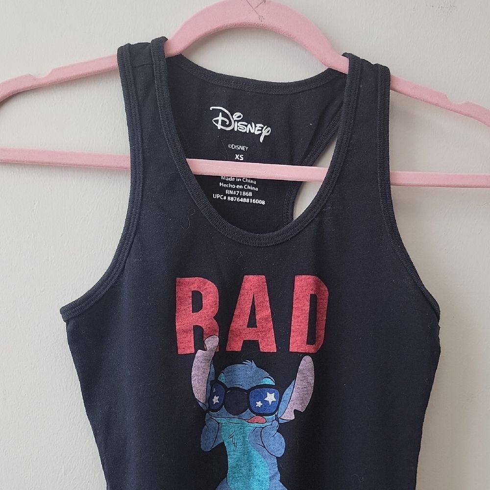 Disney Black Tank Top with Stitch and Patriotic Colors - Picture 5 of 10